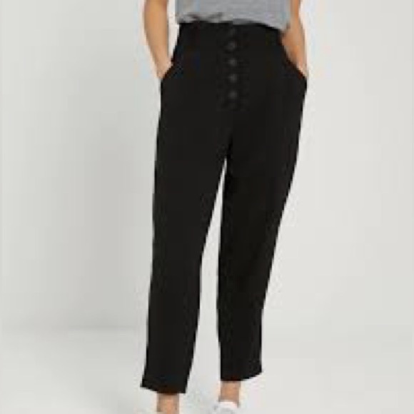 Frank and Oak Alice droite straight black pants nwt size 8 - Picture 2 of 6
